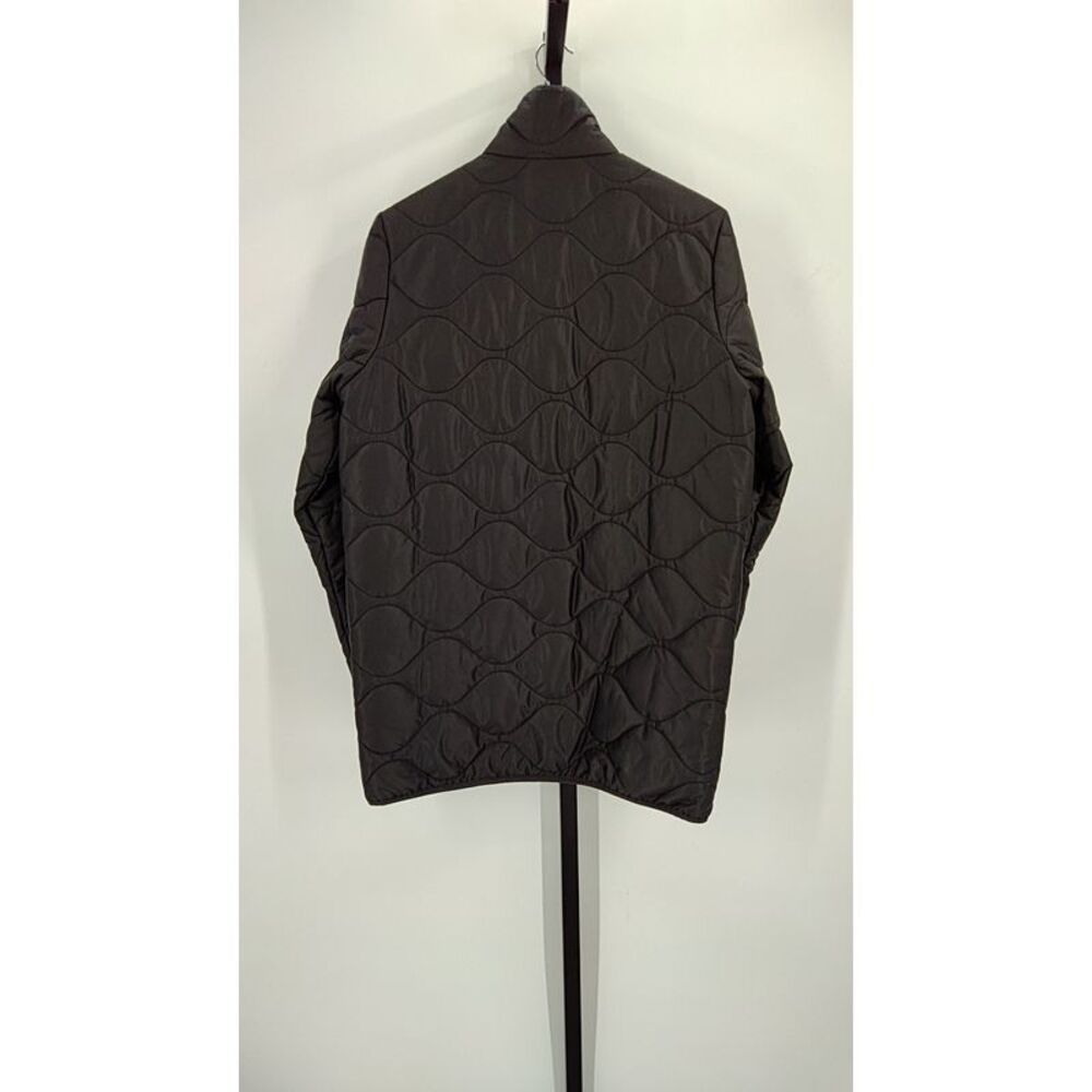 Quince Women Featherless Quilted Long Puffer Jacket Black Outerwear M - Picture 2 of 3